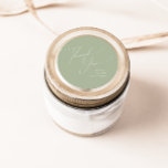 Adesivo Redondo Script Whimsical | Sage Obrigado Favor Do Casament<br><div class="desc">Apresentando nossa impressionante escrita caprichosa obrigado de sábio, o seu casamento favorece o adesivo redondo clássico perfeito para a sua simples celebração do primavera boho. Nosso elegante design inclui uma paleta de cores vibrante brilhante e pastel com um script de caligrafia quic vintage. Quer você prefira um estilo minimalista ou...</div>