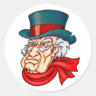 Adesivo Redondo Scrooge velho médio
