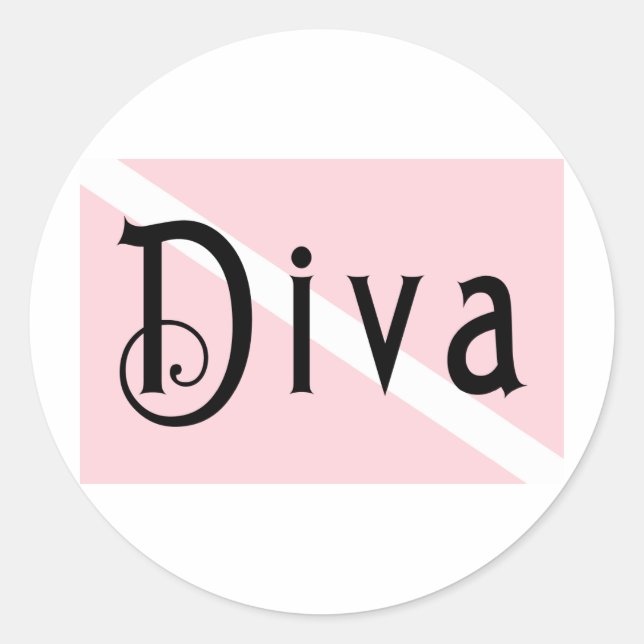 Adesivo Redondo SCUBA Diva (Frente)