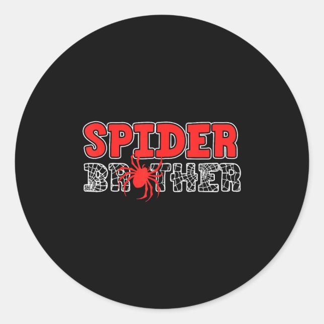 Adesivo Redondo Sder Brother Kid Sdey Birthday Matching Family Chr (Frente)