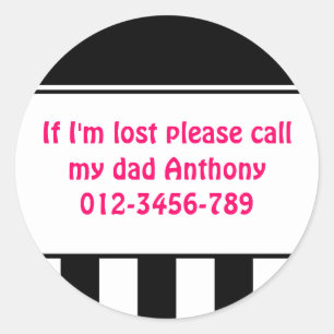 Adesivo Redondo Se eu estiver perdido