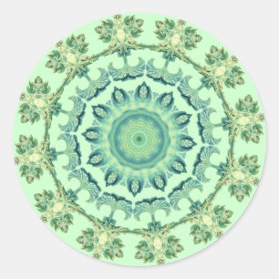 Adesivo Redondo Sea Shells Mandala