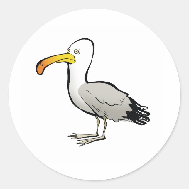 Adesivo Redondo Seagull to naturel (Frente)