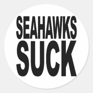 Adesivo Redondo Seahawks Suck