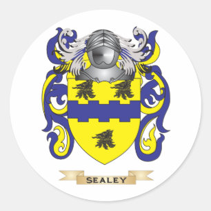 Adesivo Redondo Sealey Casaco de Armas (Crest Familiar)