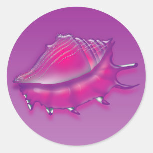 Adesivo Redondo Seashell