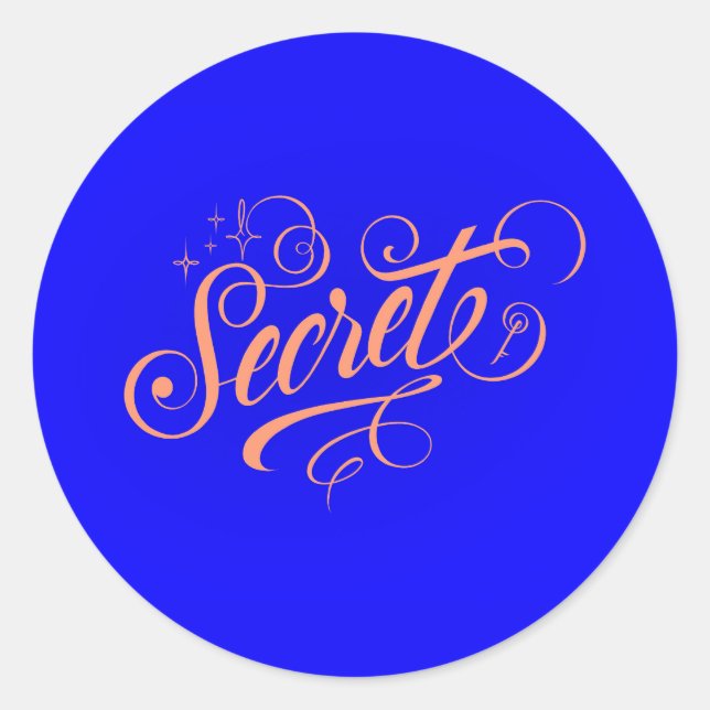 Adesivo Redondo Secret -  (Frente)