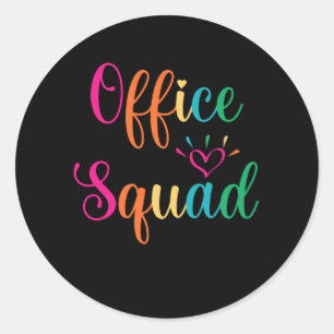 Adesivo Redondo Secretário do Assistente Administrativo do Office