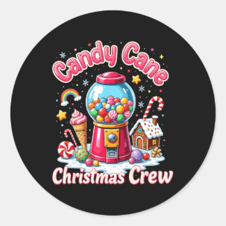 Adesivo Redondo Security Candyland Candy Cane Casa de Natal