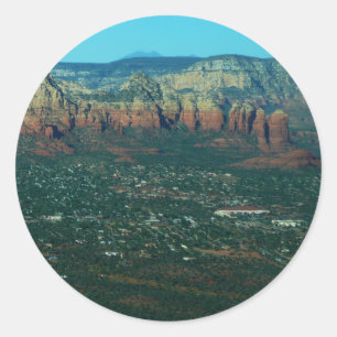 Adesivo Redondo Sedona e Coffee Pot Rock vistos de cima