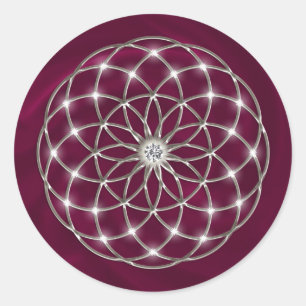 Adesivo Redondo Seed of Flower life of life - tubo Torus -