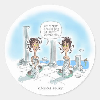 Adesivo Redondo Segredos de Beleza dos Medusa