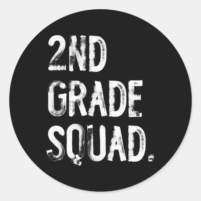 Adesivo Redondo segundo De Volta Ao Professor De Estudantes (Frente)