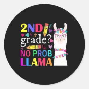 Adesivo Redondo segundo Grau Sem Prob-Lama Professor Primeiro Dia