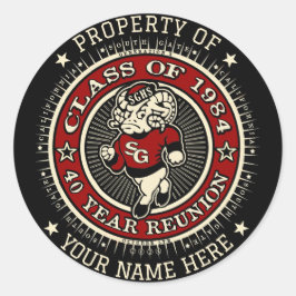 Adesivo Redondo Segundo grau Sul Ramsey Property Stickers 6