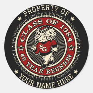 Adesivo Redondo Segundo grau Sul Ramsey Property Stickers 6