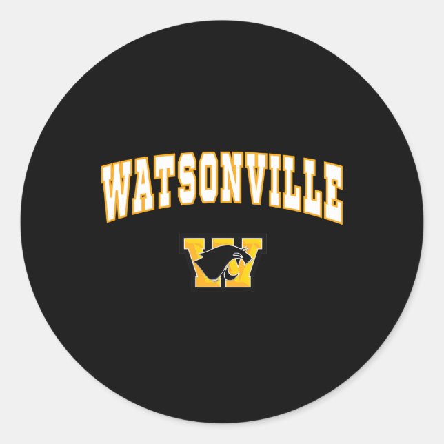 Adesivo Redondo Segundo grau Watsonville Wildcatz C2 (Frente)