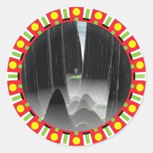 Adesivo Redondo Segure A Agulha