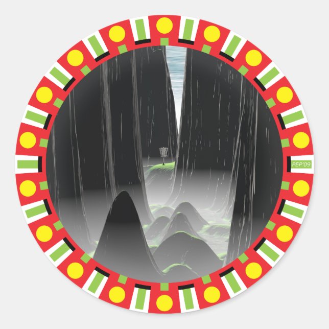 Adesivo Redondo Segure A Agulha (Frente)