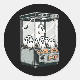 Adesivo Redondo Segure Um Dia de as Bruxas engraçado De Arcade De