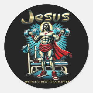 Adesivo Redondo Seis Pacotes Jesus Cristo Melhor Matriz Cristã Chr