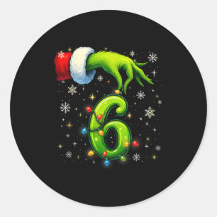 Adesivo Redondo Seis Sete Meme De Natal Engraçado Casal Combinando