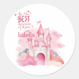 Adesivo Redondo Seja a melhor versão personalizável