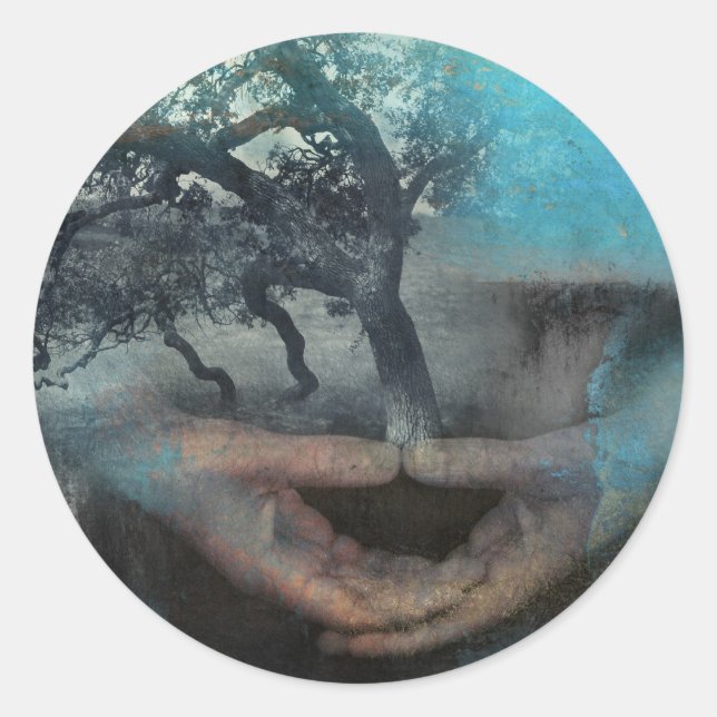 Adesivo Redondo Seja A Vida (Frente)