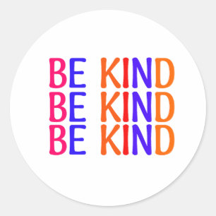 Adesivo Redondo Seja gentil