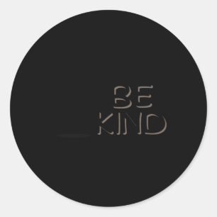 Adesivo Redondo Seja gentil - Vinheta antibullying