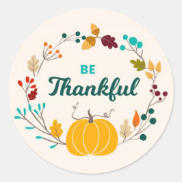 Adesivo Redondo Seja grato