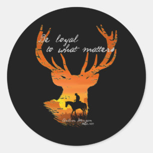 Adesivo Redondo Seja Leal Ao Que É Arthur Morgan Sticker