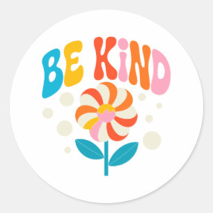 Adesivo Redondo Seja meio corante - Inspiracional positivo 2