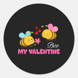 Adesivo Redondo Seja Meu Amor De São Valentim Citação Romântica Ab