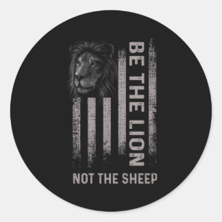 Adesivo Redondo Seja O Leão Não A Ovelha