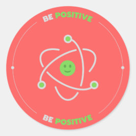 Adesivo Redondo Seja positiva
