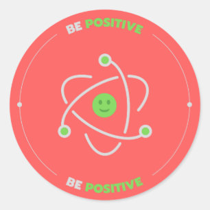 Adesivo Redondo Seja positiva