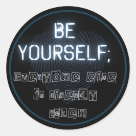 Adesivo Redondo Seja você mesmo