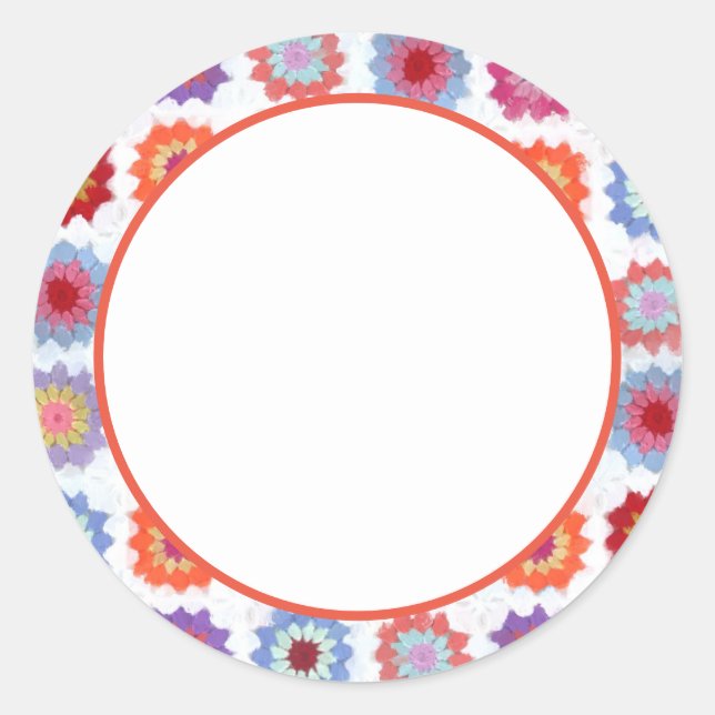 Adesivo Redondo "Selado com Estilo: Envelope Colar Coluna Clássica (Frente)