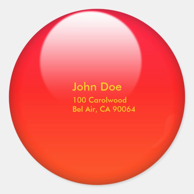 Adesivo Redondo Seladores de envelopes do botão gelly (Frente)