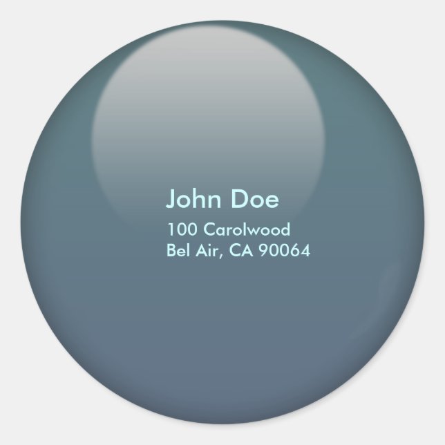 Adesivo Redondo Seladores de envelopes do botão gelly (Frente)