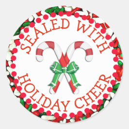 Adesivo Redondo Selados com os cartões de férias