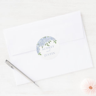 Adesivo Redondo Selagem de Envelope de Casamento Personalizado da 