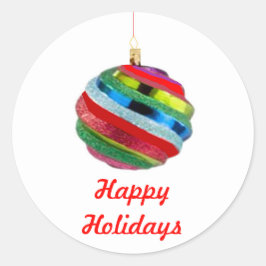 Adesivo Redondo Selagens de envelopes de enfeites de natal