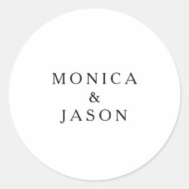 Adesivo Redondo Selas de Envelope Clássico Minimalista