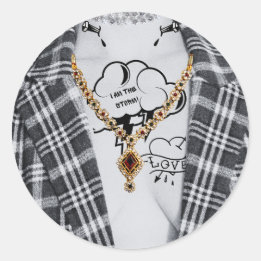 Adesivo Redondo Selas de Halloween más e boojee góticas