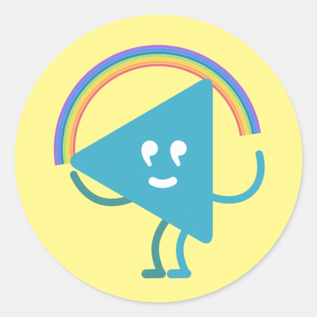 Adesivo Redondo Selby Rainbow (Frente)