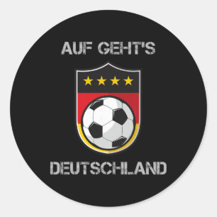 Adesivo Redondo Seleção Alemã de Futebol Deutschland National