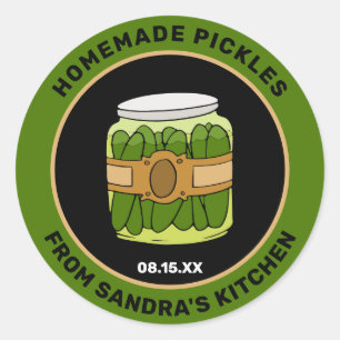 Adesivo Redondo Selecionadores de Homemade Personalizados Etique
