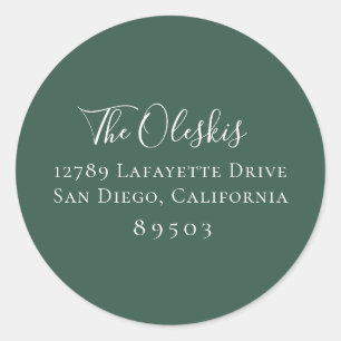 Adesivo Redondo Seletor de Endereços de Retorno Verde do Caçador M